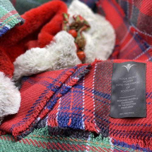 Lambs Wool Tartan Scarf
